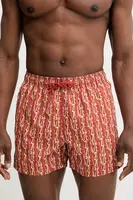 Plavkové šortky EA7 Emporio Armani oranžová barva, AF13059.7M000510