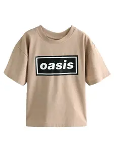 Next Tričko  kamenná / čierna / biela