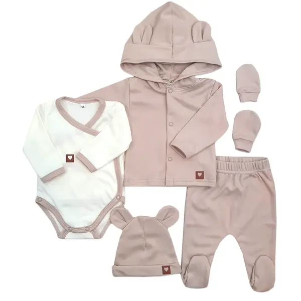 Z&Z Sada do porodnice 5D - béžová, vel. 56 vel.  56