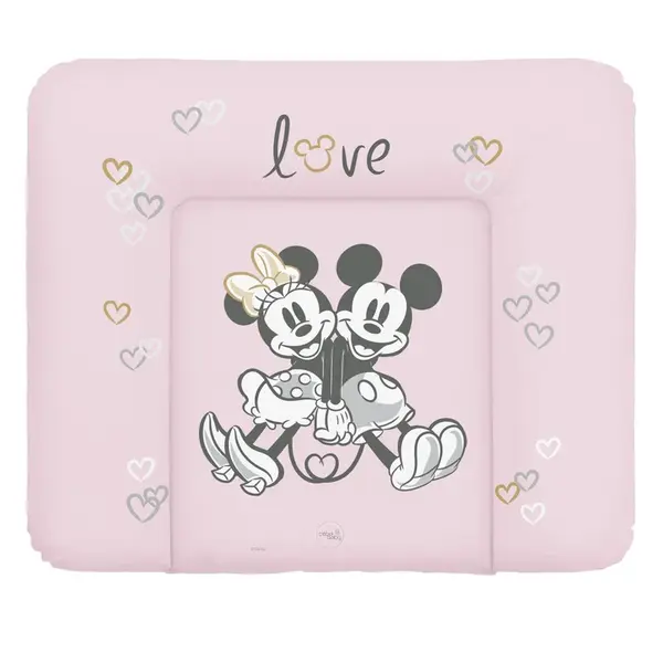 Ceba Podložka přebalovací měkká na komodu (85x72) Disney Minnie & Mickey Pink