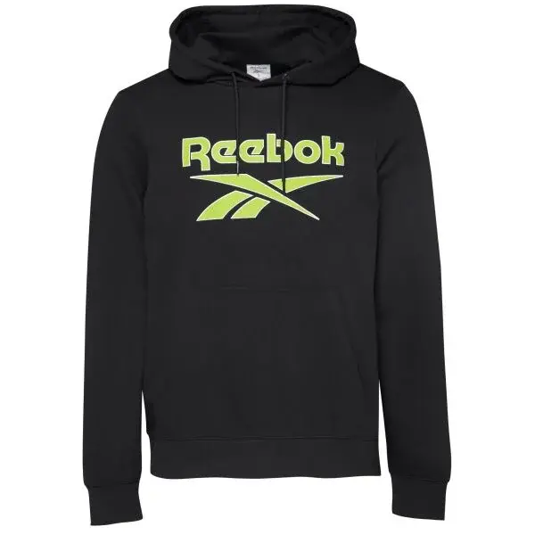 Reebok ELLIOT HD LOGO Pánská mikina, černá, velikost