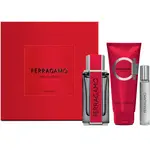 Ferragamo Red Leather darčeková sada pre mužov