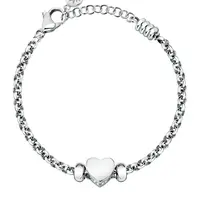 Morellato Něžný ocelový náramek se srdíčkem Drops SCZ1260