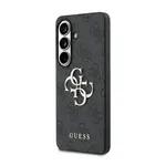 Zadní kryt Guess PU 4G Metal Logo pro Samsung Galaxy S26, šedá