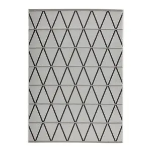 Novel VENKOVNÍ KOBEREC, 80/150 cm šedá, černá