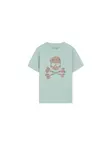 Scalpers Tričko 'Ikat Skull Tee'  mätová