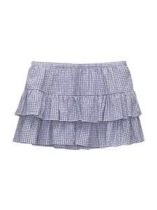 Pull&Bear Sukňa  modrá / biela