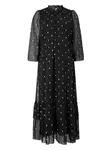 YAS Šaty 'YASMENA'  čierna / strieborná