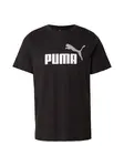 PUMA Funkčné tričko 'Essentials No. 1'  svetlosivá / čierna / biela