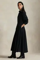 Bavlněné šaty Polo Ralph Lauren černá barva, maxi, 211972042