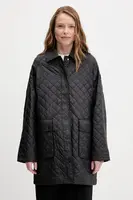 Bunda Tommy Hilfiger černá barva, přechodná, WW0WW46448