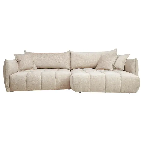 Lomoco ROHOVÁ SEDAČKA, textil, béžová