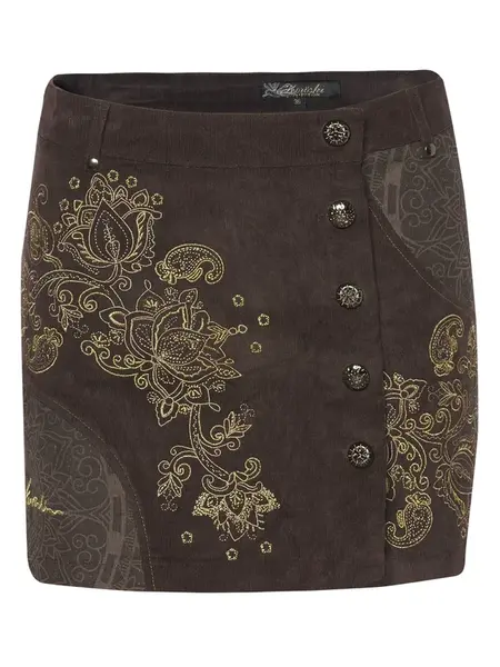 KOROSHI Sukňa  béžová / hnedá