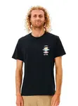 Rip curl pánské tričko Search Icon Black | Černá | Velikost M | 100% bavlna