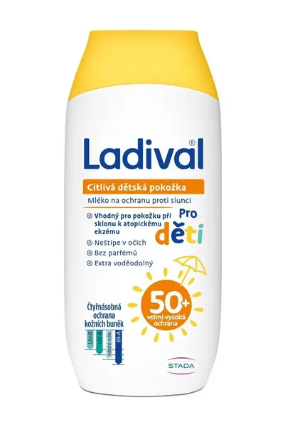 Ladival Dětská citlivá pokožka OF50+ mléko 200 ml