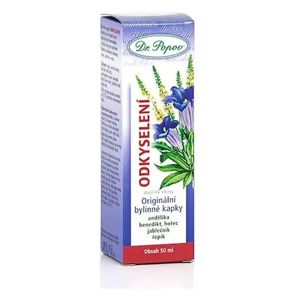 DR.POPOV Kvapky bylinné odkyslenie 50 ml