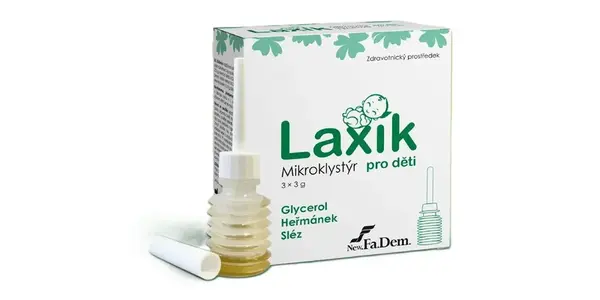 Laxík mikroklystýr pro děti 3x3g