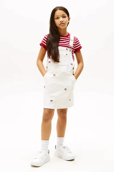 Dětské bavlněné šaty Tommy Hilfiger
