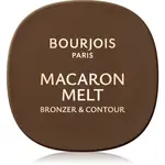 Bourjois Macaron Melt Bronzer & Contour bronzer a kontúrovací púder 2 v 1 odtieň 04 Espresso Latte 5 g