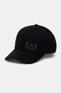 Bavlněná baseballová čepice EA7 Emporio Armani