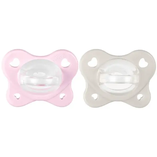 CHICCO Dudlíky PhysioForma® Dual Soft růžové 2-6m, 2 ks