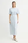 Šaty Samsoe Samsoe SALUCINDY modrá barva, maxi, F25100014