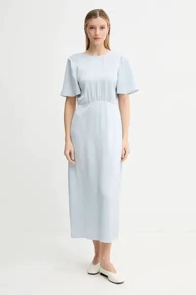 Šaty Samsoe Samsoe SALUCINDY modrá barva, maxi, F25100014