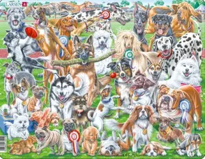 Roztomilé a hravé psy (CZ6) - puzzle z kategorie Naučné puzzle