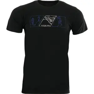ALPINE PRO MERES Pánske tričko, čierna, veľkosť
