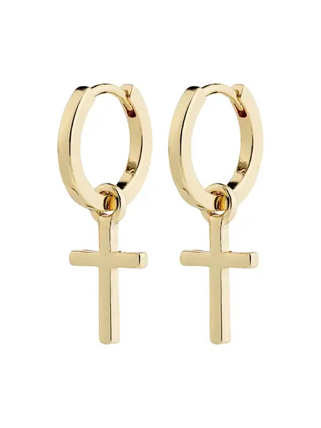 Pilgrim Náušnice 'Flynn'  zlatá