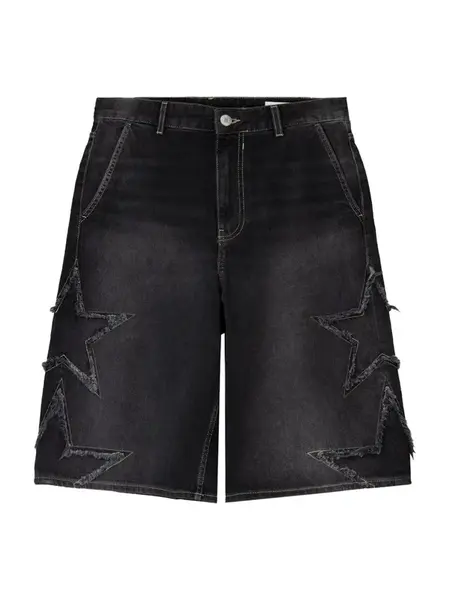 Bershka Džínsy  čierny denim