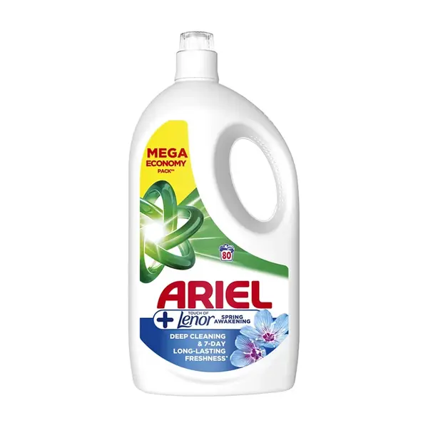 ARIEL Spring Awakening +Lenor Tekutý prací gél 80 pranie 3,6 l
