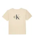Calvin Klein Jeans Tričko  antracitová / sivobéžová