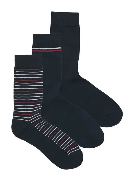 JACK & JONES Ponožky  tmavomodrá / tmavočervená / biela