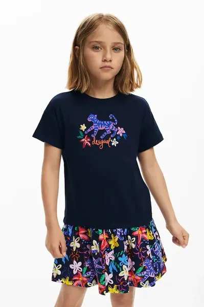 Dětské bavlněné šaty Desigual