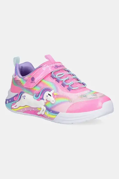 Sneakers boty Skechers UNICORN CHASER růžová barva, 302298L