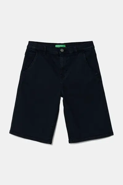 Dětské kraťasy United Colors of Benetton tmavomodrá barva, nastavitelný pas, 4QNJC903Q