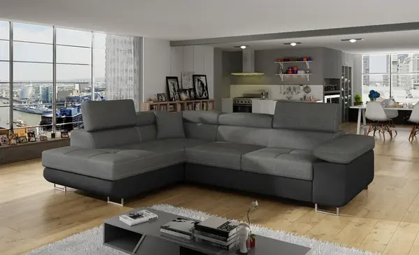 Rohová sedací souprava Anton - Sawana 21 Soft 11 Provedení: Levá varianta, látka: Sawana 21/Soft 11