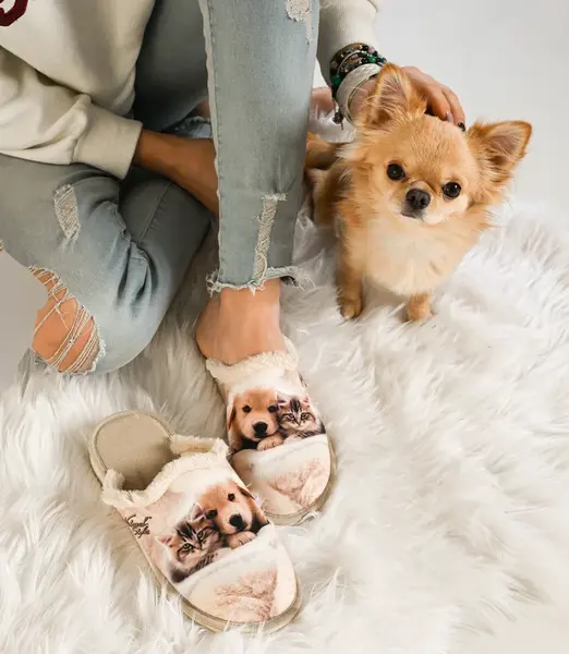 Dámské pantofle Natural Style NS-109 Béžové