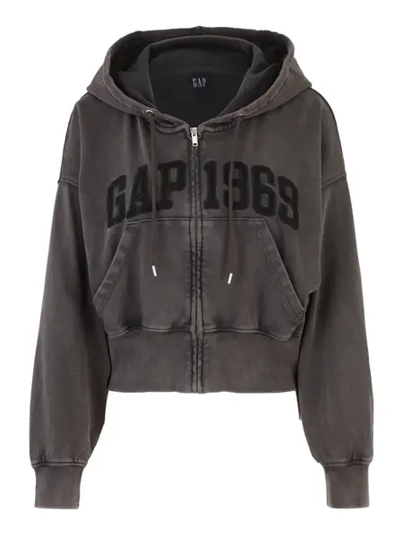 Gap Petite Tepláková bunda  čierna