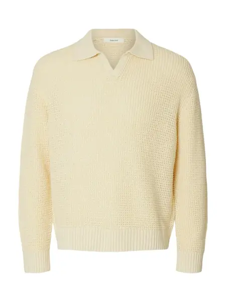 SELECTED Sveter 'SLHDERECK'  béžová