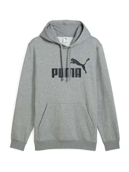 PUMA Mikina 'Ess No. 1'  sivá melírovaná / čierna