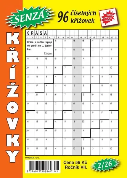 Senza číselné křížovky 2/2026