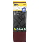 Brusné pásy, zrnitost A60, rozměr 75 x 533 mm, balení 3 kusy - MAGG 020006 Zrnitost: A40