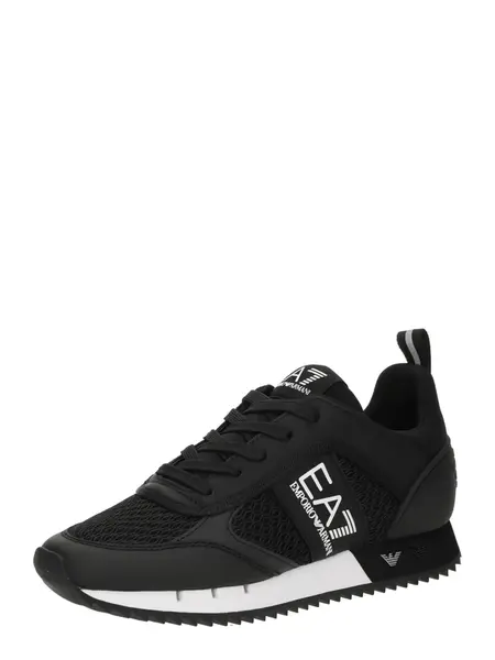 EA7 Emporio Armani Nízke tenisky 'BLACK WHITE'  čierna / biela