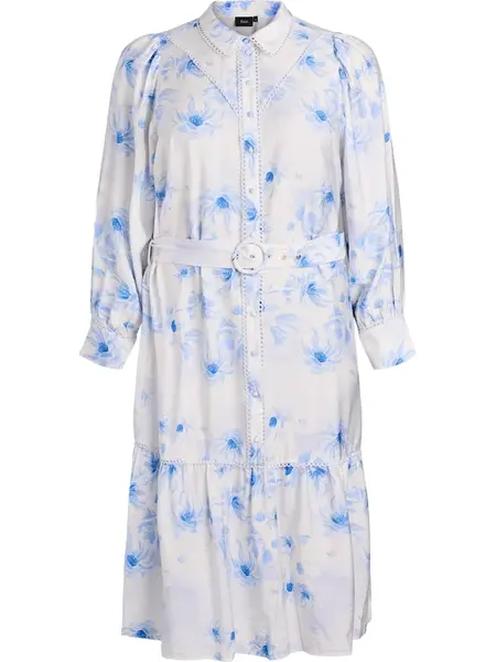 Zizzi Šaty 'MIRIS'  modrá / biela