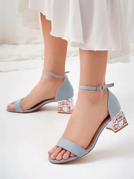 Resti Women's sandals with decorative heels Ballou