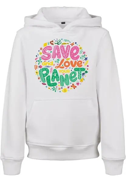 Děti Save And Love Hoody bílá