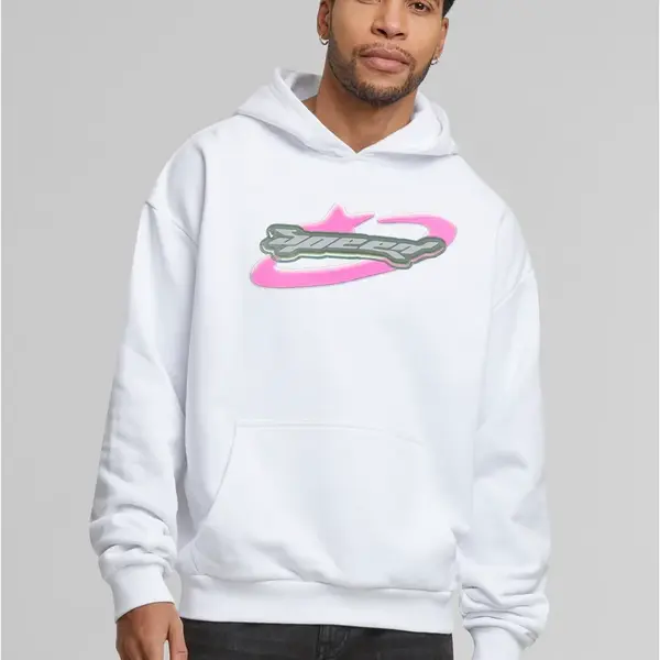 Mikina s kapucí Speed Logo bílá