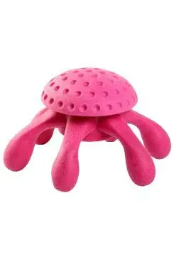 Hračka pes octopus maxi plovoucí TPR růžová Kiwi